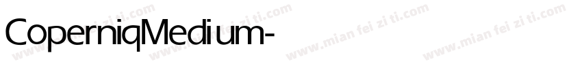 Coperniq Medium字体转换